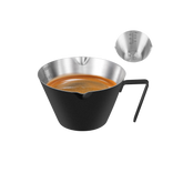 Tazas de café expreso Carrottimes negras de 100 ml